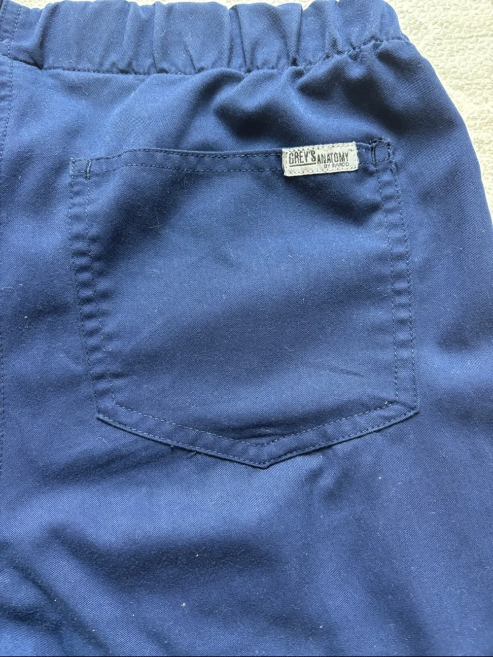 Grey's Anatomy Navy Flare-Leg Drawstring Scrub Pants